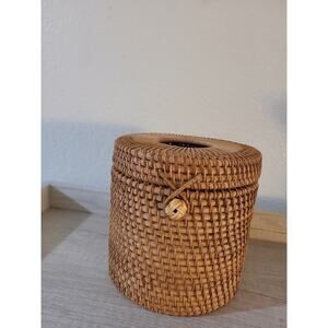 Rattan woven tissue box, toilet paper